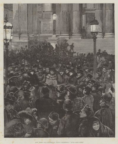 Nytårsaften udenfor St Paul
